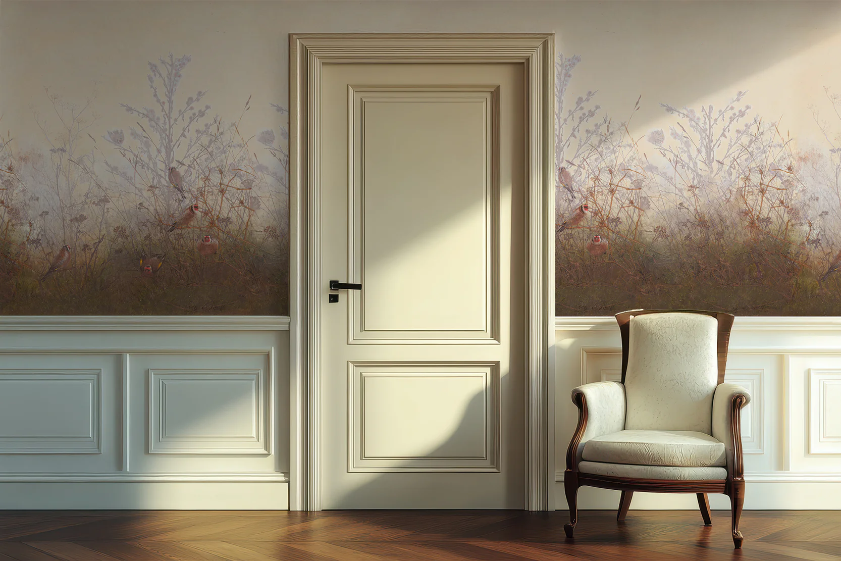 Meryl - Vintage British Countryside Painting Wallpaper Mural - Image 4
