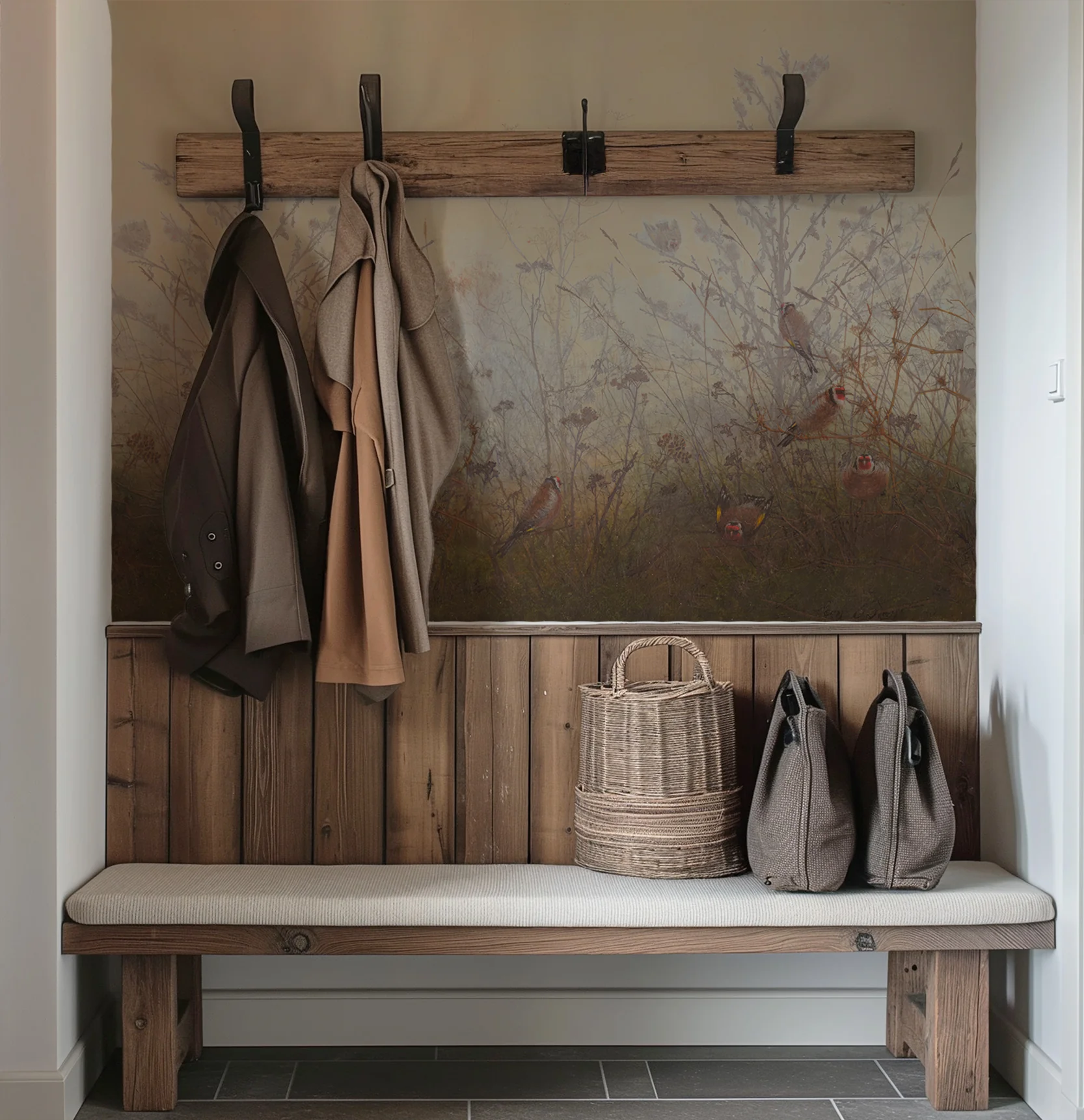 Meryl - Vintage British Countryside Painting Wallpaper Mural - Image 5