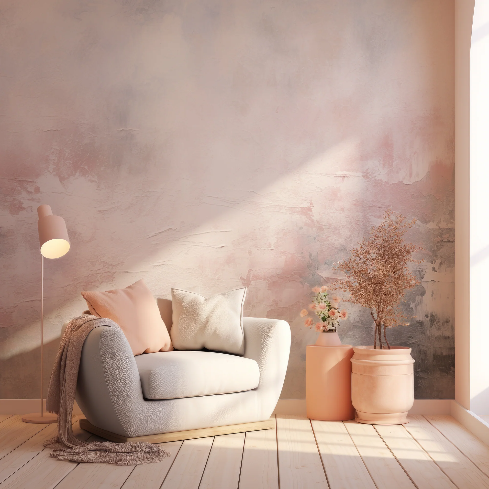 Stone Wall Serenity - Abstract Natural Grungy Structure Wallpaper Mural - Image 4